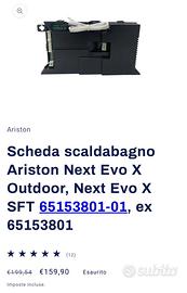 Scheda scaldabagno ariston 65153801-03