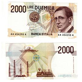 ITALIA 2000 LIRE MARCONI TRIPLA  A"