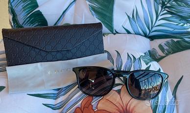Occhiali Gucci verde scuro unisex