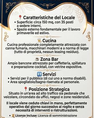 Attività di bar- ristorazione