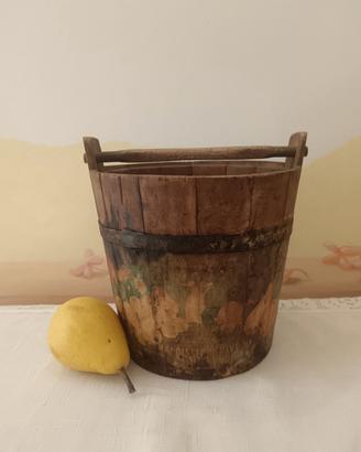 Mastello vintage in legno