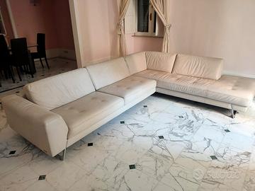 Divano angolare in pelle Roche Bobois
