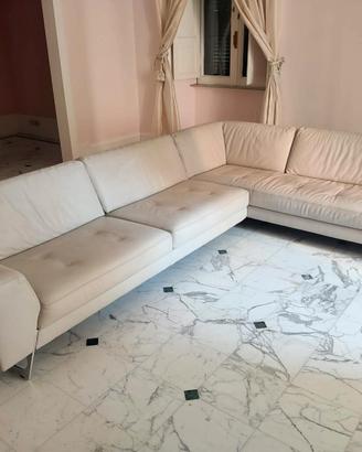 Divano angolare in pelle Roche Bobois