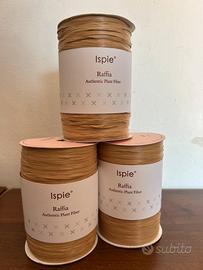 3 rotoli di Rafia Ispie - Colore: Kraft