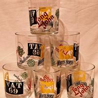 Set di 6 bicchieri da whisky pubblicitari