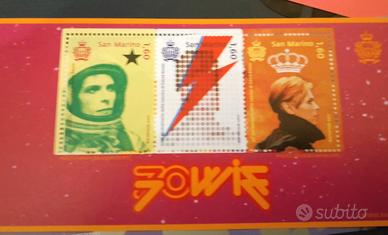  Foglio francobolli D.Bowie - S. Marino