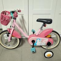 bici bambina con rotelle