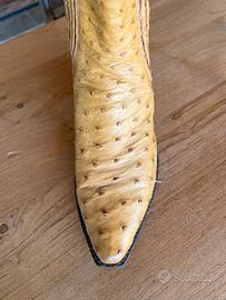 Texani in pelle di struzzo