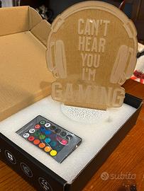 Lampada 3D gamer