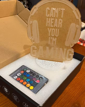 Lampada 3D gamer