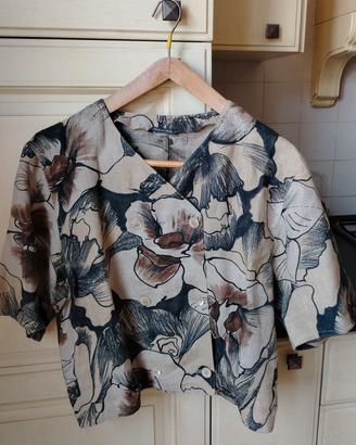 maglia da donna in lino 100%. Maniche corte. 