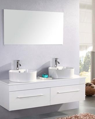 Mobile bagno Doppio Lavabo 150 cm White Cardellino