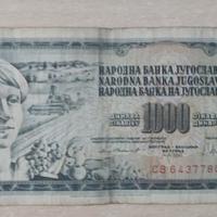 1000 Dinaro jugoslavo - Jugoslavia