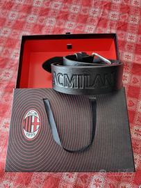 Cintura pelle Ac MIlan 100-115 cm