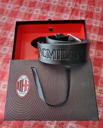 Cintura pelle Ac MIlan 100-115 cm