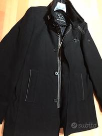 Giaccone nero uomo misto lana - Milestone