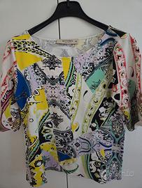 maglia maniche corte etro elegante