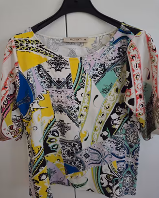 maglia maniche corte etro elegante