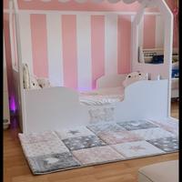 Letto Montessori più materasso traspirante antisof