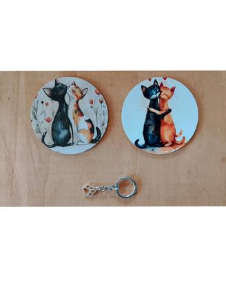 Set sottobicchieri e portachiavi