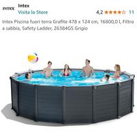 Piscina Intex fuori terra con pannellatura esterna