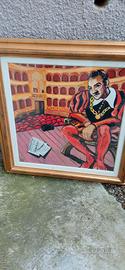 Quadro ricordo del tenore Gianni Poggi