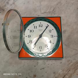 orologio parete ceramica vintage
