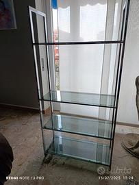 Librerie acciaio vetro