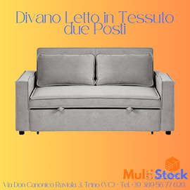 Divano letto in velluto a coste - 2/3 posti
