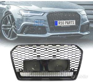 GRIGLIA PER AUDI A6 16- LOOK RS6 II NERO