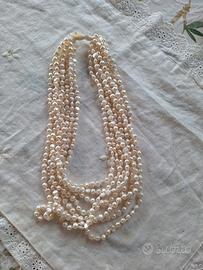 collana perle fiume 