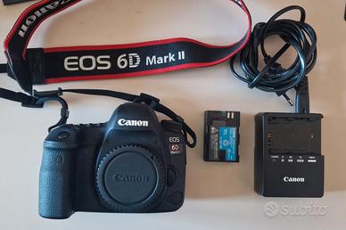Canon EOS 6D Mark II Full Frame + scatola, batteri