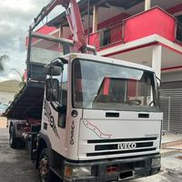 Iveco Eurocargo 80 e18 ribaltabile e gru