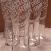 6 BICCHIERI BIRRA NASTRO AZZURRO PERONI DA LT. 0,4