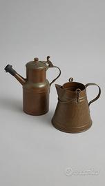 Coppia oggetti in rame vintage da cucina