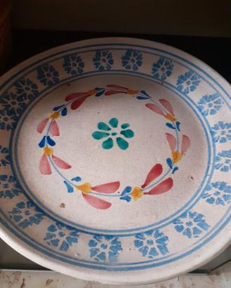 Piatto ceramica siciliana Vintage 43cm