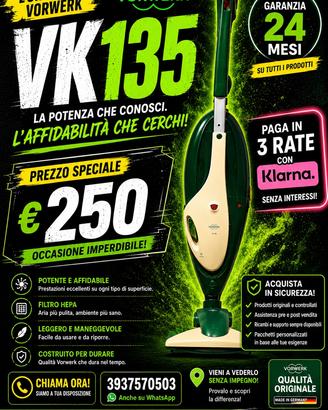 FOLLETTO VK 135 Garanzia