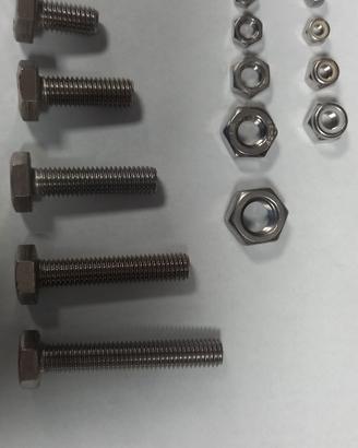 bulloni,dadi,rondelle. bulloneria in acciaio inox