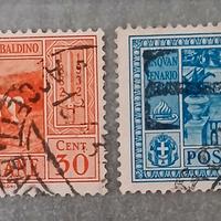 Regno- francobolli Garibaldi con soprastampa T