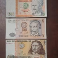 LOTTO BANCONOTE INTIS PERU'