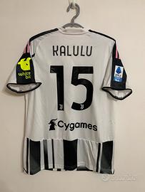Maglia calcio Juventus Kalulu 15 patch Serie A