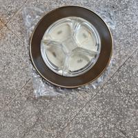 Antipastiera gottinghen acciaio oro cristallo 