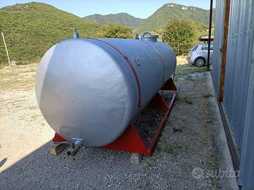 Cisterna zincata 5000 L per trasporto acqua + supp