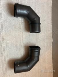 Curva 90 tubo ferro da 80 stufa pellet