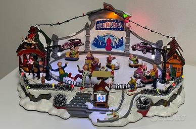 Giostrina natalizia autoscontro 42x28,5x18,5cm