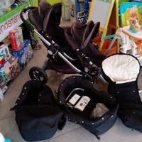 PASSEGGINO GEMELLARE BABY JOGGER + NAVICELLE
