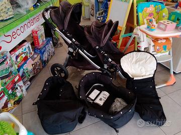 PASSEGGINO GEMELLARE BABY JOGGER + NAVICELLE
