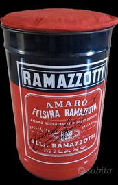 bidone sgabello pubblicitario anni 70