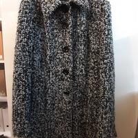 CAPPOTTO donna MOTIVI tg 48 lana boucle grigio