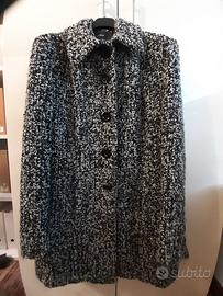 CAPPOTTO donna MOTIVI tg 48 lana boucle grigio